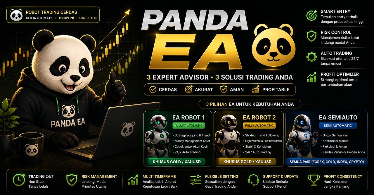 Panda Capital EA — 3 Expert Advisor, 3 Solusi Trading Anda